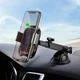 Автомобільний тримач для телефону Baseus Smart Vehicle with Wireless Charger з бездротовою зарядкою 10W для кріплення на торпедо/лобове скло (WXZN-B01) Black - зображення 2