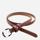 Ремень женский из натуральной кожи Weatro 14sm-kkit-064-2 110 см Темно-коричневый (2480358546) - изображение 1