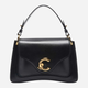 Torba damska skórzana Coccinelle C-Me Calf E1SSK180201-001 Czarna (800070338297) - obraz 1