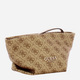 Косметичка жіноча Guess Eco Evaine TWEB9535005-LGW Коричнева (800070334923) - зображення 3