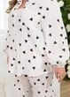 Жіноча бавовняна піжама 602208 Білий-чорний 46-48 - зображення 4