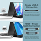 Монитор портативный InnoView INVPM406 15.6" 1080P FHD USB-C, miniHDMI, HDR, IPS, Smart Cover silver - изображение 5