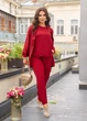 Легкий костюм вільного крою 6022501 Бордовий 66-68 - зображення 1