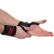 Бінти кистьові для жиму Поліестер / Еластан липучка 2 шт STRENGTH WRIST WRAPS Zelart колір чорно-червоний SB-167070 - зображення 2