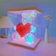 Мишка Love Bear медведь голографический 3D с LED подсветкой с красным сердцем 32 см - изображение 5