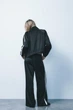 Сатиновая кофта куртка с высоким горлом zara - L - изображение 3