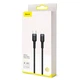 Кабель для Iphone 1м Type to Lighting Cafule Cable PD 18W red/black, Baseus для зарядки та синхронізації пристроїв (CATLKLF-91) - зображення 7