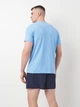 Футболка хлопковая длинная мужская Puma Ess No. 1 Logo Heather Tee (S) 68255157 S Team Light Blue с принтом (4067983317675) - изображение 2