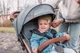Прогулянкова коляска MoMi Estelle Grey gold дитяча коляска візок коляска для прогулянок легка компактна маневрена з регулюванням спинки та капюшоном до 15 кг зручна модель коляски з ручкою для транспортування - зображення 9