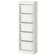 Стелаж с контейнерами TROFAST 46x30x145 см IKEA 995.754.71 белый / белый - изображение 1