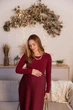 Стильное праздничное платье для беременных и кормящих Toledo размер XXL (50) Lullababe Бордовый - изображение 6