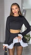 Жіночий костюм двійка спідниця-шорти і топ Uaclothes 42-44 Чорний (like30960-111771349) - зображення 2