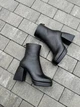 Женские демисезонные ботильоны ShoesBand Черные натуральная кожа на каблуках 40 (26 см) (S99301д) - изображение 7