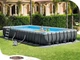 Большой каркасный бассейн INTEX 26378 Ultra Frame Pool 975 x 488 x 132 см самая полная комплектация - изображение 2