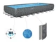 Каркасный бассейн Bestway 561KG Размер 732х366х132 см APX 365 песочный фильтр-насос,лестница,тент - изображение 3