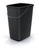 Мусорка Prosperplast Compacta Q basic прямоугольный 12л с металлической ручкой, черная - изображение 1