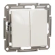 Двухклавишный переключатель без рамки Asfora Schneider Electric крем EPH0670123 - изображение 2