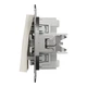 Двухклавишный переключатель без рамки Asfora Schneider Electric крем EPH0670123 - изображение 4
