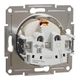 Розетка Schneider Electric Asfora с заземлением без рамки кремовая EPH2970123 - изображение 3