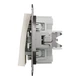 Выключатель двухклавишный Schneider Electric Asfora без рамки кремовый EPH0370123 - изображение 2