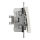 Выключатель двухклавишный Schneider Electric Asfora без рамки кремовый EPH0370123 - изображение 4