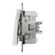 Переключатель двухклавишный Schneider Electric Asfora без рамки белый EPH0670121 - изображение 2