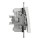 Переключатель двухклавишный Schneider Electric Asfora без рамки белый EPH0670121 - изображение 4