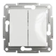 Переключатель двухклавишный Schneider Electric Asfora без рамки белый EPH0670121 - изображение 5