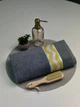 Махровое полотенце с зигзагами Osborn Textile 70х140 см Серый 500 г\м2 - изображение 5