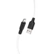 Кабель HOCO Lightning Silicone X21 Plus |2M, 2.4A| Black/White - зображення 1