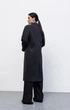Женское демисезонное пальто Бристоль LEO PRIDE 0132 44 Черный ( LP - 0132/1 C ) - изображение 7