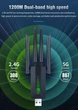 Двухдиапазонный адаптер Wi-Fi USB 3.0 1200Mbps 5 Ghz/2.4 Ghz - изображение 2