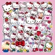 Набір вінілових багаторазових наклейок, стікери наклейки Hello Kitty (Хеллоу Кітті) 50 шт - зображення 3
