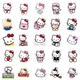Набір вінілових багаторазових наклейок, стікери наклейки Hello Kitty (Хеллоу Кітті) 50 шт - зображення 4
