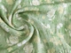 Ткань Лен Бохо цветочная сказка, фисташковый, пог. м. (л53, 2409069F, д5 цв3) - изображение 2