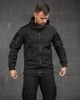 Тактический костюм софтшелл Bandit Black водонепроницаемый с манжетами на резинках и липучками под шевроны M - изображение 7