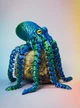 Подвижный осьминог 3д игрушка антистресс сине-зеленый - изображение 1