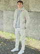 Куртка Шерпа демисезонная мужская Uniqlo 885457698 S Молочная (1159824008) - изображение 2