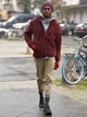 Куртка Шерпа демисезонная мужская Uniqlo 536233622 L Бордовая (1159821981) - изображение 3