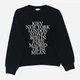 Свитшот на флисе женский H&M 1011828_бел.надп XS Черный (KAY2000001507643) - изображение 11