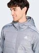 Куртка демісезонна з капюшоном чоловіча Adidas Ess 3S In Hyb J IX8894 S Сіра (4067896843018) - зображення 9