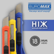 Набор ножей канцелярских Buromax 18 мм 25 шт (BM.4646) - изображение 4