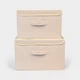 Ящик для хранения с крышкой MBM TH-07 L CREAM - изображение 5