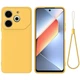 Чехол - накладка Silicone Cover Full для Tecno Pova 6 Neo yellow - изображение 1
