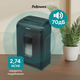 Шредер Fellowes 10M 8 листов 2x12 мм 19 л (F.U4630601) - изображение 5