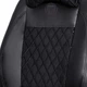 Комплект модельных чехлов AMI.AUTO аригона с алькантарой черные на Фиат Типо (Fiat Tipo) - изображение 3