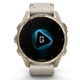 GPS смарт-часы GARMIN fenix 8 43mm, AMOLED, Saph, SftGldSS/FogGryLeatherBnd, Excl - изображение 3