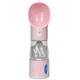 Пляшка-поїлка для тварин Semi Pets Feeder 255 мл + 200 мл 2 відділення, Pink з пакетами та лопаткою - зображення 1