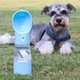Бутылка-поилка для животных Semi Pets Feeder 255 мл + 200 мл 2 отделения, Blue с пакетами и лопаткой - изображение 2