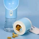 Бутылка-поилка для животных Semi Pets Feeder 255 мл + 200 мл 2 отделения, Blue с пакетами и лопаткой - изображение 5